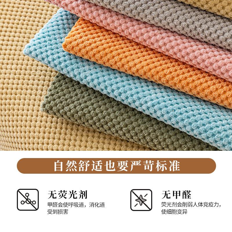 Corn Fleece Sofa Cushion Winter Plush Simple Modern Non-Slip Seat Cushion Autumn And Winter Rice Fleece Solid Color Sofa Towel