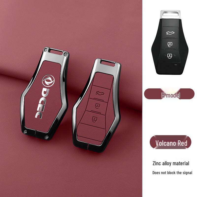 Zinc Alloy Leather Key Case for Dongfeng Fengguang 580 (2016/17) - Stylish and Durable with Creative Buckle for Men and Women