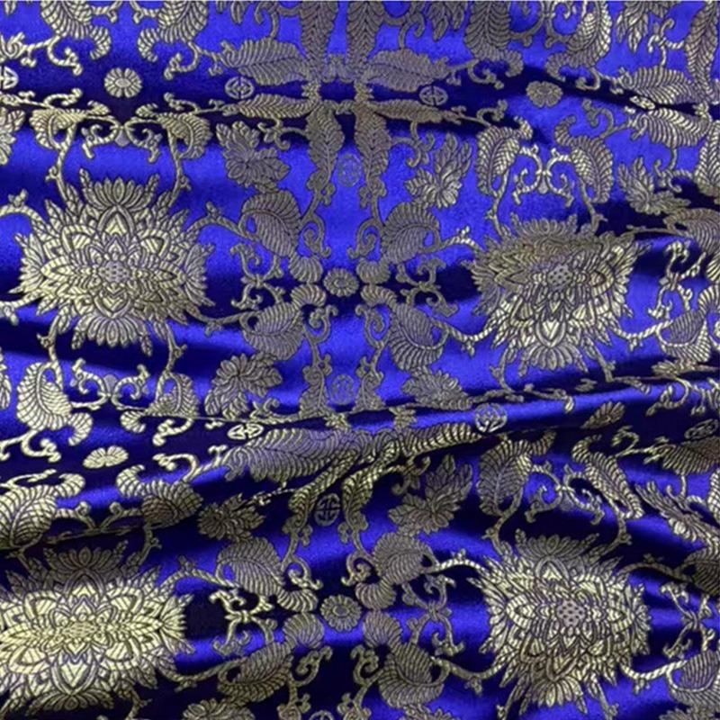 Tejido Jacquard de Brocado Elegante con Patrones Auspiciosos Ancho 75 para Diseño DIY Material de Costura Tela para Vestido Cheongsam Prenda de Satén