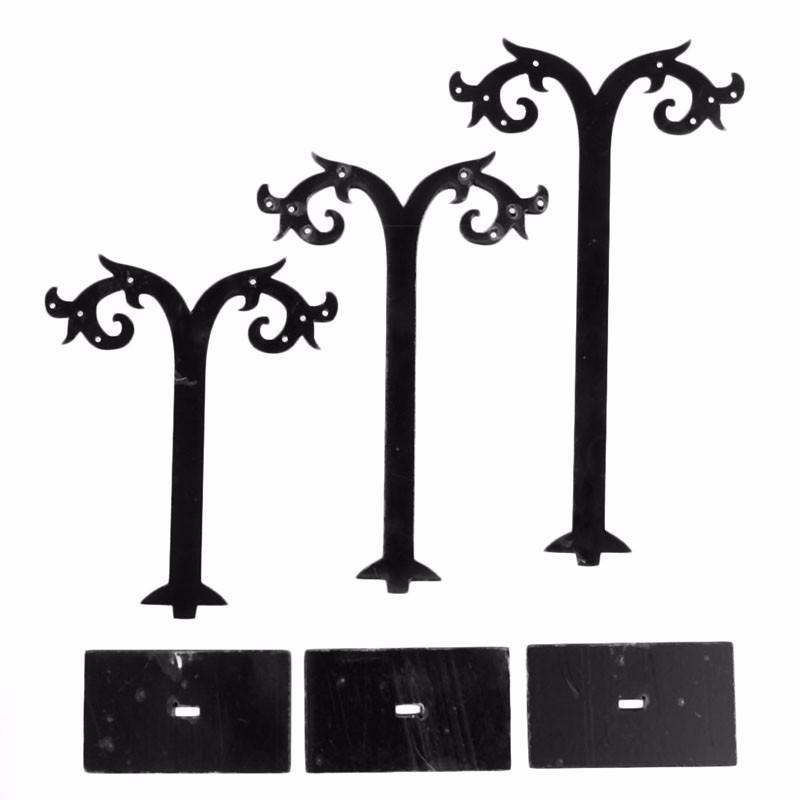 Dreiteiliger Acryl-Ohrring-Displayständer für Schmuck