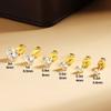 0.2-5ct Moissanite Stud Earring for Women Men Round D Color Diamond 925 Silver 18K Gold Plated Jewelry with