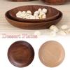 Wooden Dish Holder Dinnerware Beech Snack Dessert Plates Tableware Serving Tray Dinner Plate