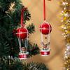 Santa Claus Snowman Christmas Tree Pendant with Bell Creative Xmas Ornament Ball Hot Air Balloon Funny Xmas Decor New Year Party