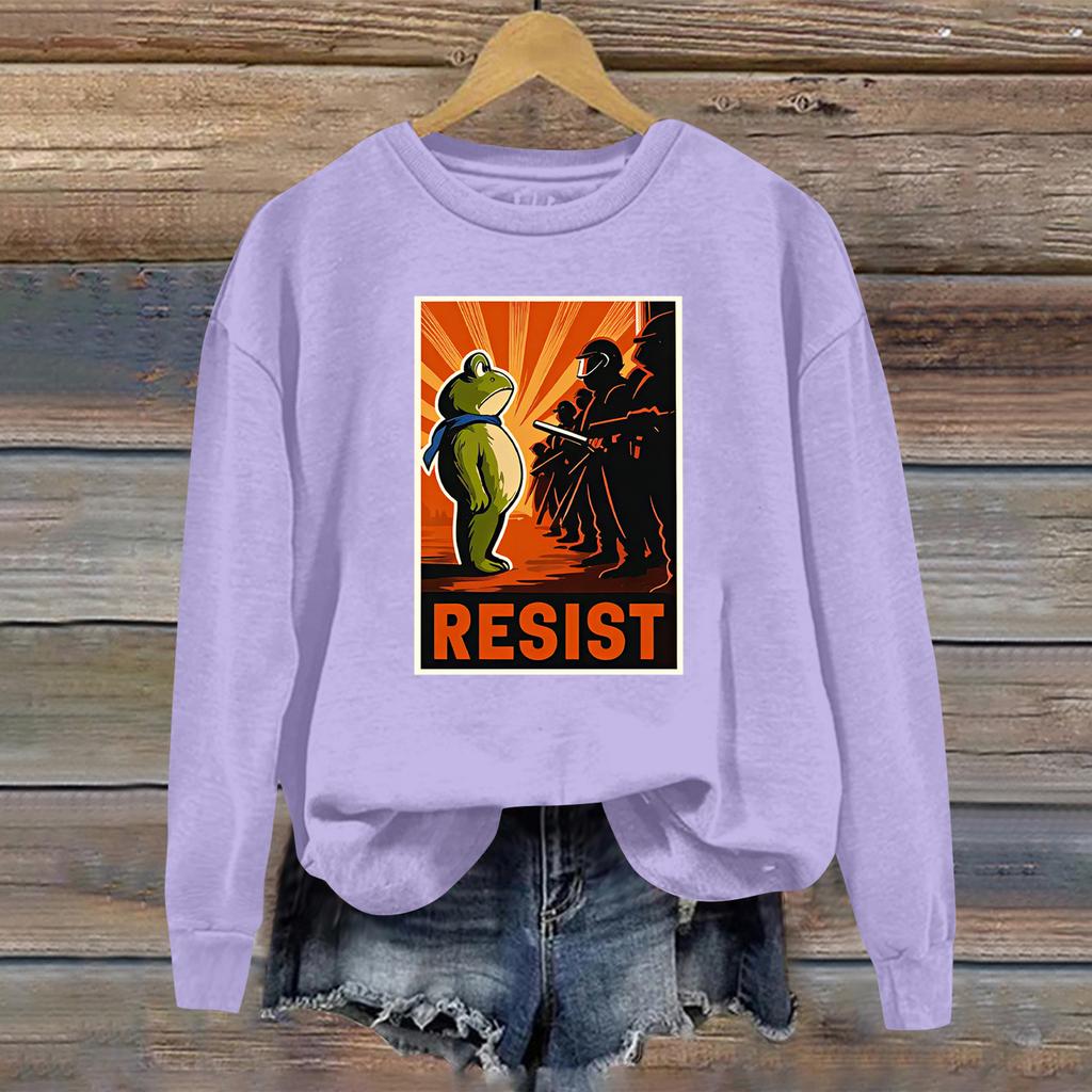 Women's Fashion Daily Versatile Casual Sweatshirts Long Sleeve Round Neck Top Sweatshirts