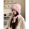 Knit Acrylic Knitted Hat Cold Proof Fluffy Warm Winter Hat Korean Style Ear Flap Hat  Winter Season