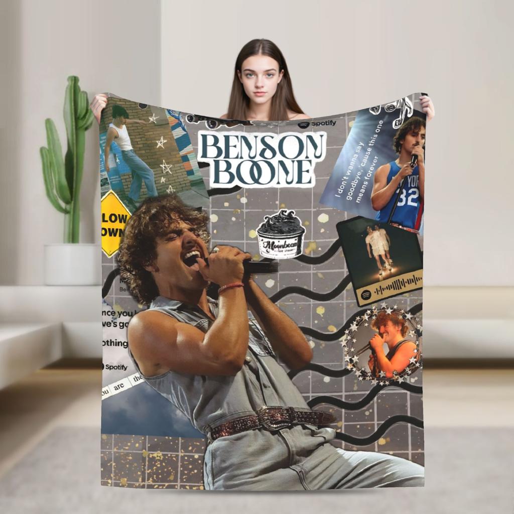 Benson Boone Sunflowe Warm Soft Blanket  Decorative Plush Bedding Throws Graphic Couch Bed Flannel Bedspread Sofa Bed Cover