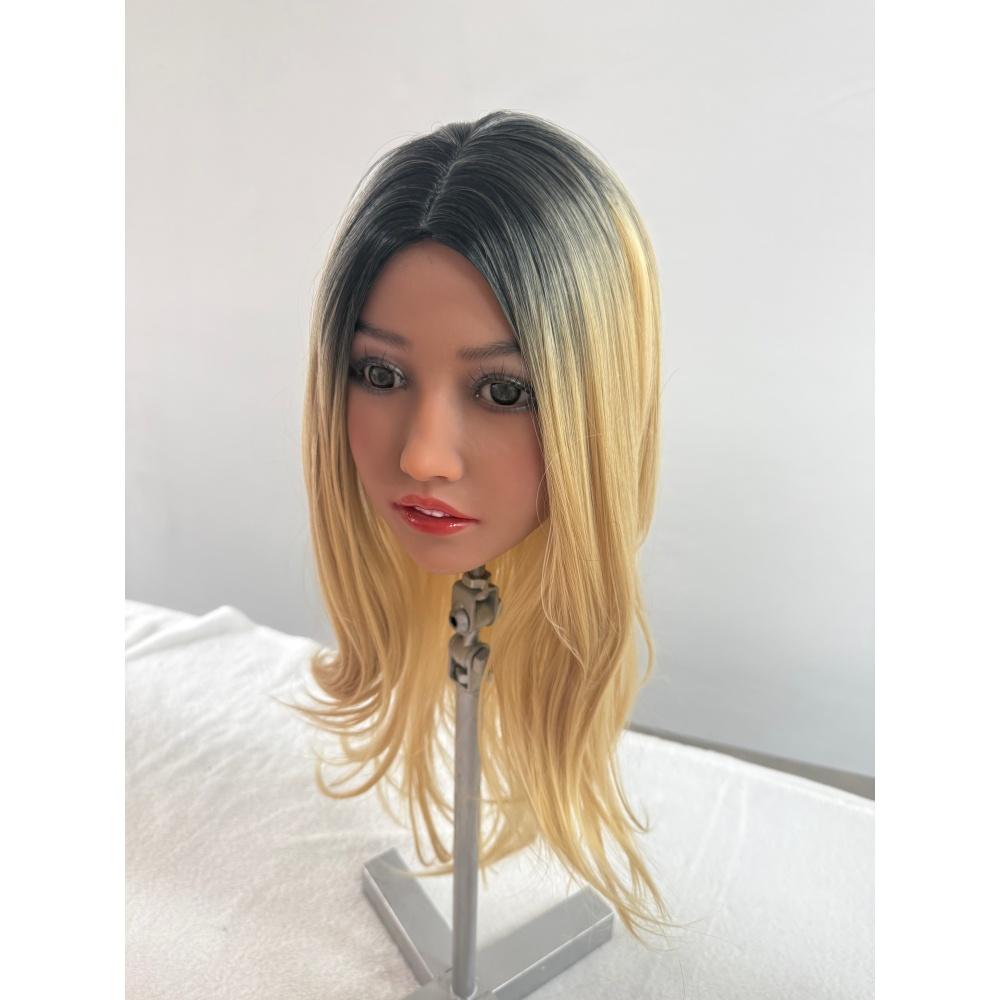 Lifelike TPE Doll Head with High Simulation Makeup, Detachable Head for Full Body Doll M16 Bolt