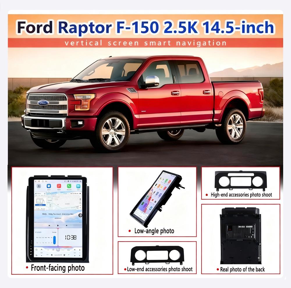 Ford F150 14.5-Inch Android Smart Display with CarPlay Navigation