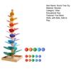 Marble Run Rainbow Sound Tree Children Fine Motor Skills Wooden Music Tree with 15 Balls Toddlers Boys Girls Educational Musical Tree Toy