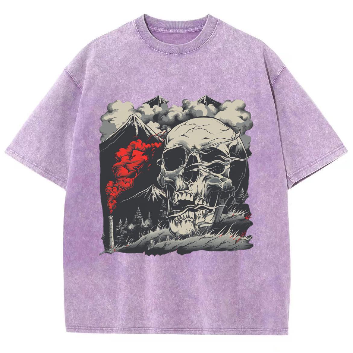 

Женская футболка с принтом черепа в стиле High Street Trend, свободного покроя, с коротким рукавом, в американском стиле, винтажный топ 3XL