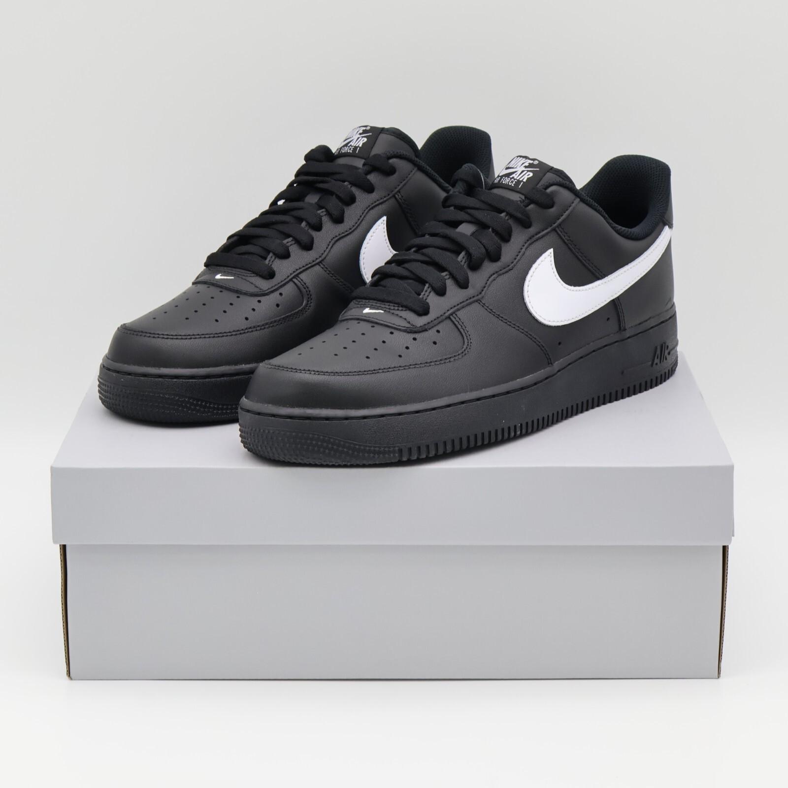 FZ0627-010 Nike Air Force 1  07 Black White (Men s) 8
