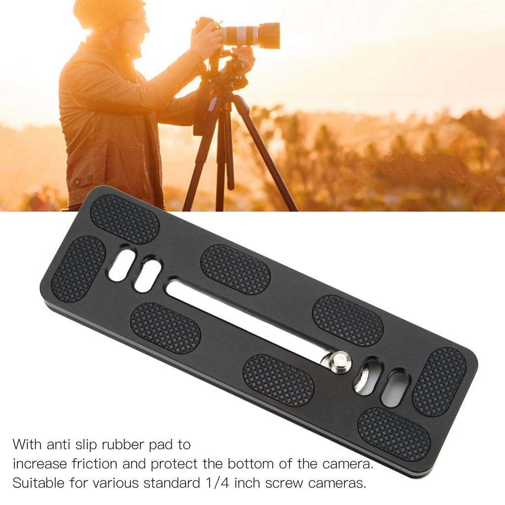 Quick Release Plate with 1Celsius4 Inch Screw and D Screw Fits for Arca Standard for Camera Tripod Head