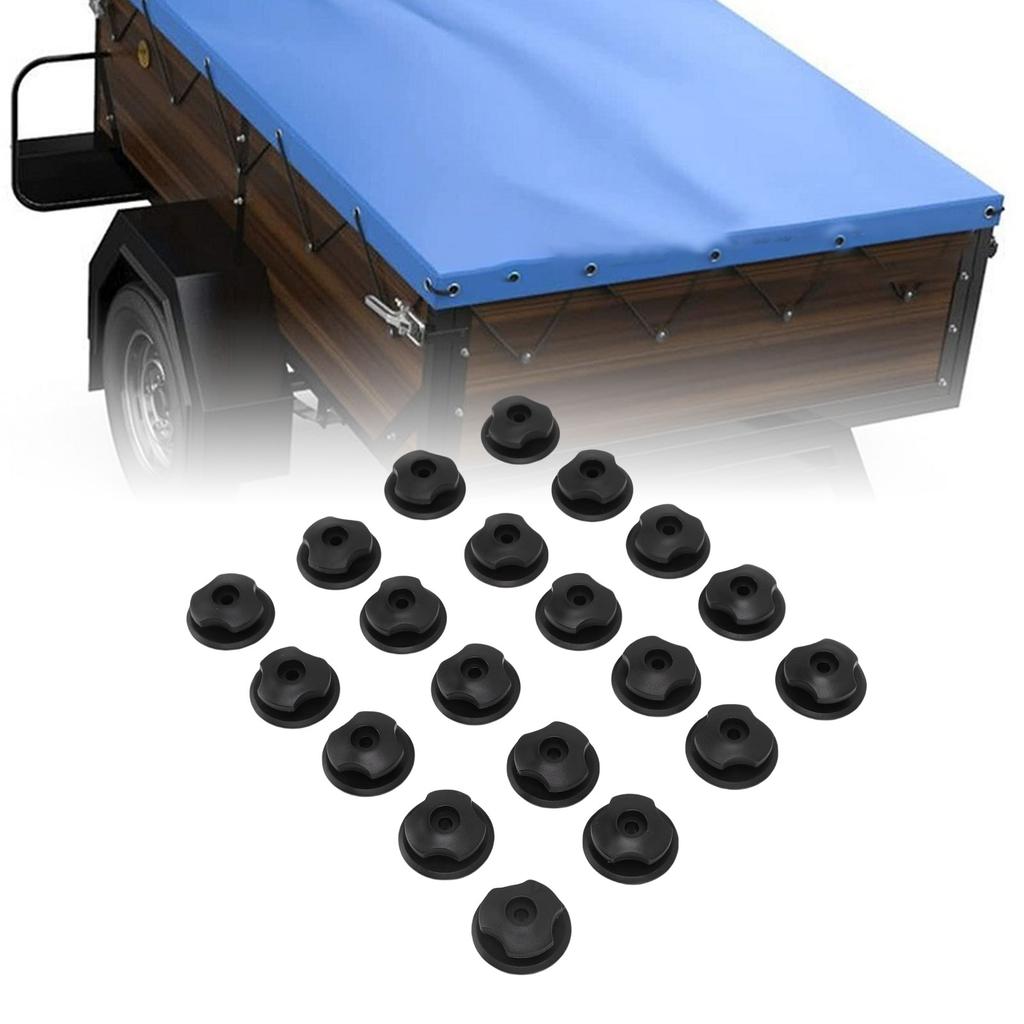 Net hooks, 40 pack car suitcase storage net hooks, versatile round trailer net hooks with screws for trailer tarpaulins, net pockets
