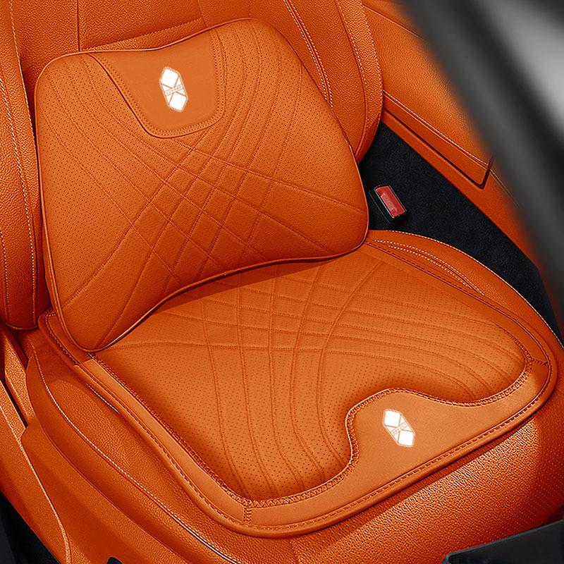Compatible with Zhijie S7/R7/Xiangjie S9 car headrests, lumbar supports, and seat cushions; all-season, comfy, breathable interior leather.