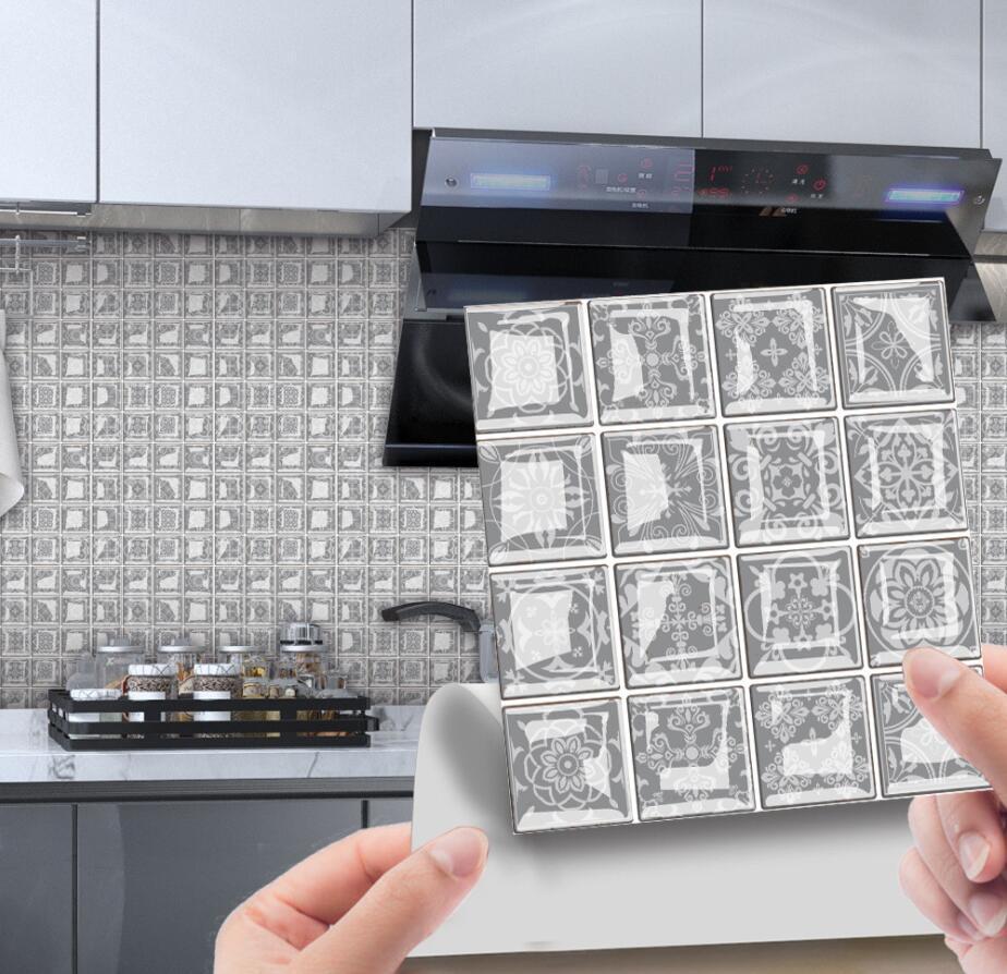 3D Mosaic Tile Sticker - Creative, Bright Film, DIY Wall & Floor Decor
