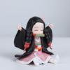 11cm Anime Demon Slayer Kamado Nezuko Figures Sitting Posture Model Desktop Decoration Ornament Statue Toys Gifts Collectible
