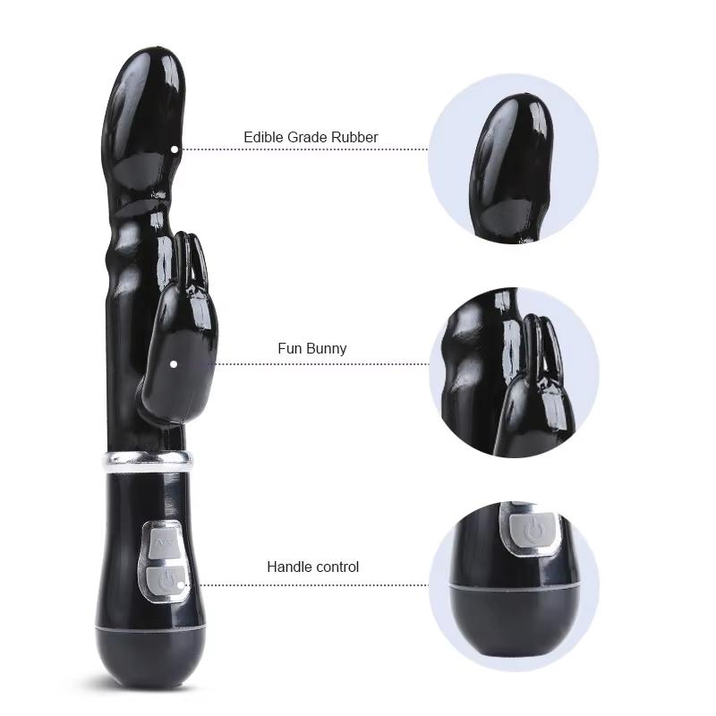 Rabbits Vibrators Vagina Clitoris Stimulator Double Head G-Spot Massager Silent Adult Plug Anal Sex Toy for Masturbator Shop
