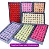 81pcs Valentine Flower Box Wife Birthday Gift for Best Friend Bath Rose Soap Flower