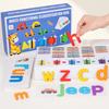ABC Learning Educational Toys Color Shape Multi-functional Sorting Box Spell Letter Game with Alphabet Cards for Preschool Kids
