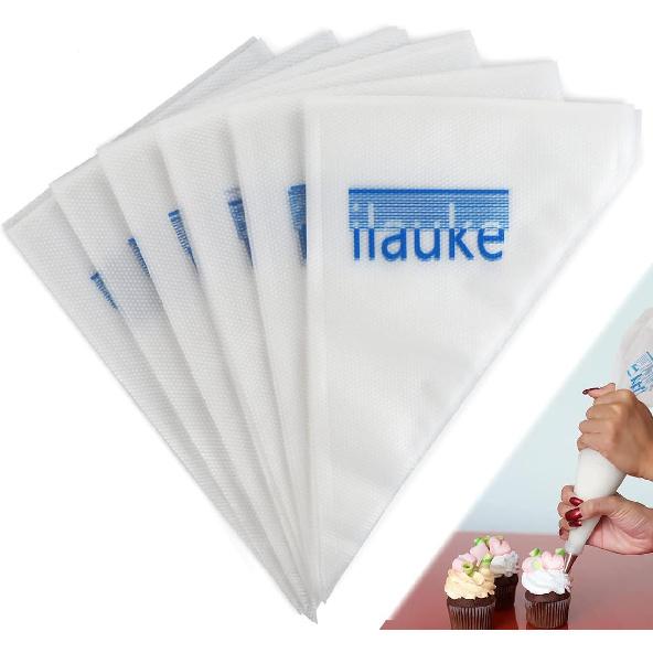 ilauke Piping Bags, 100PCS Pastry Bags 12 inch Anti-Burst Piping Bags Disposable Icing Bags for Cupcake/Cream/Frosting/Cookie/Cake Decorating 12inch/100pcs