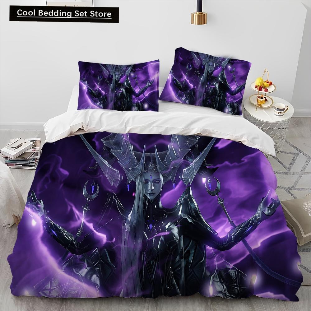 3D Lost ARK Game Gamer Cartoon Comforter Bedding Set,Duvet Cover Bed Set Quilt Cover Pillowcase,king Queen Size Bedding Set Kids