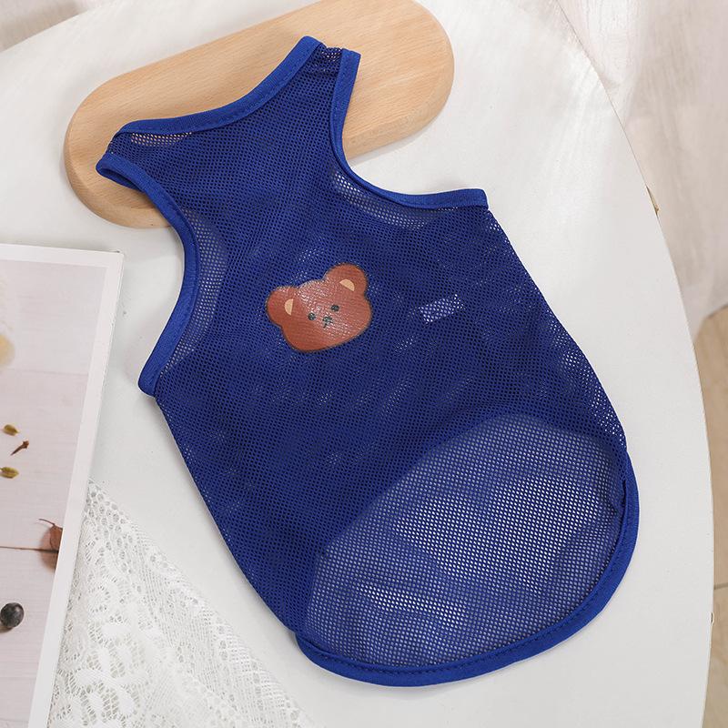 

Легкий сетчатый жилет для собак, летняя футболка с защитой от ультрафиолета, комбинезон с рисунком чихуахуа для маленьких щенков, кошек-сфинксов XXL