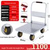 Silent Folding Four-Wheel Hand Trolley for Express Delivery
