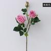 Künstliche Blume dekoratives Ornament Simulation gekräuselte Rose Europäische 3-köpfige feuchtigkeitsspendende Rose Simulationsblume