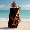 proof beach towel with The Revenge of Michael Myers pattern - soft,absorbent,quick-drying,machine washable - perfect for swimming,camping,bathing