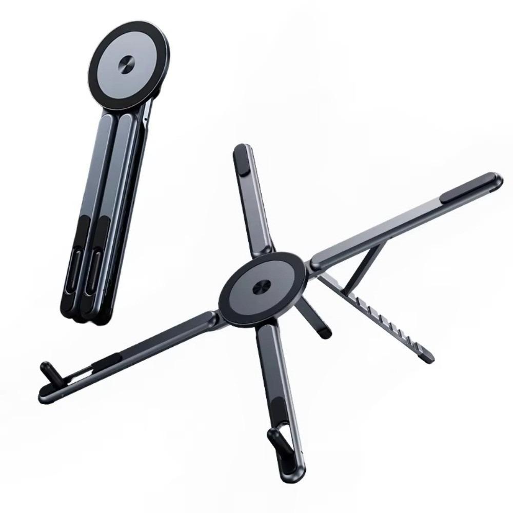 

Adjustable Multifunctional Magnetic Phone Holder 3in1 Foldable Foldable Tripod Aluminum Handheld Angle Holder Phone Photography сірий