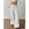 New Fashionable Women's Clothing, Elegant and Versatile, Elastic and Casual, Solid Color Pants, Wide Leg Pants
