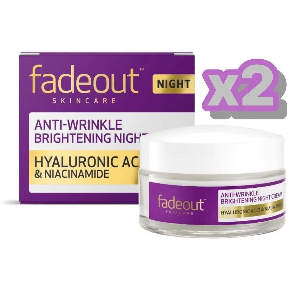 Fade Out Age Protection Brightening Night Cream 50ml 2pcs fadeout