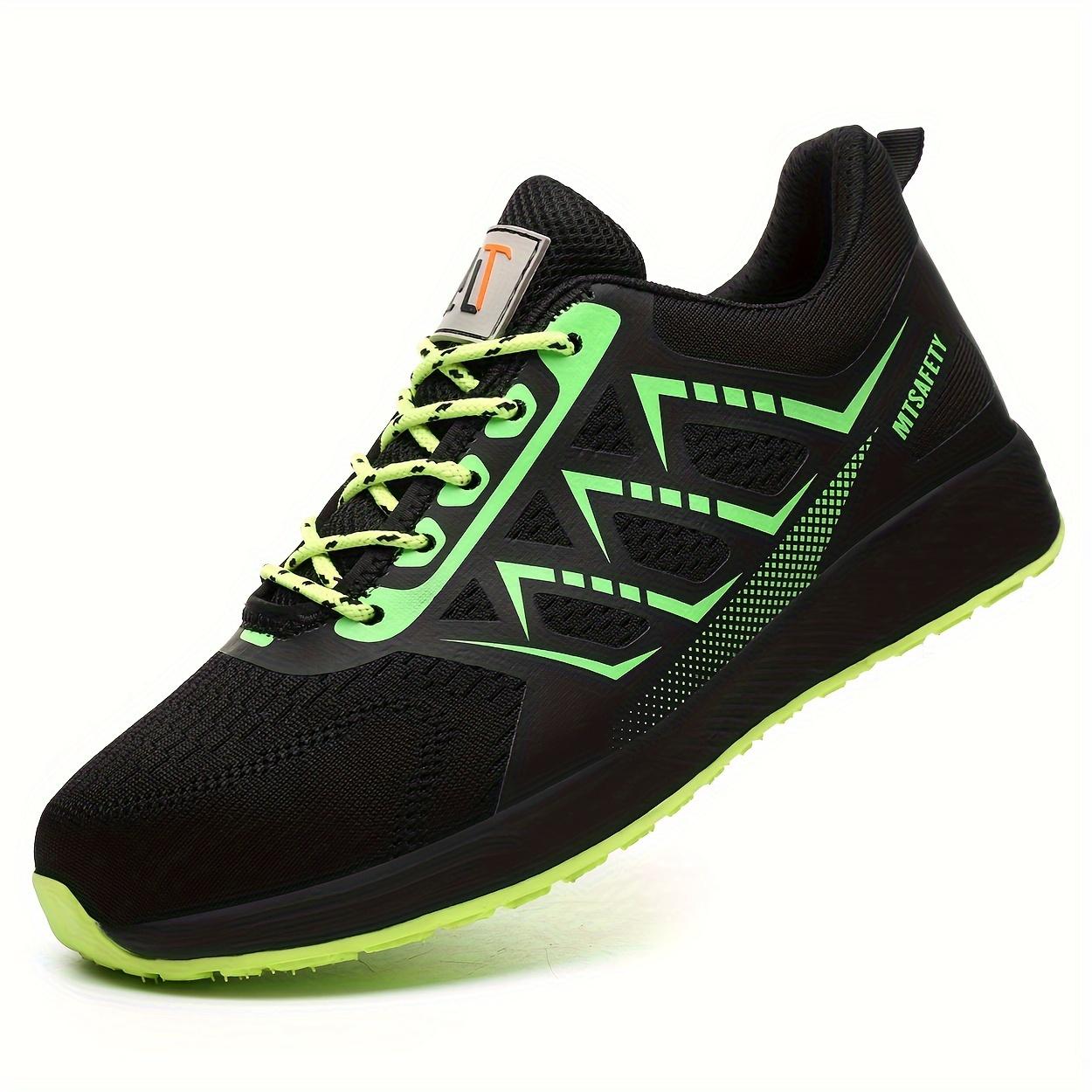 

Противоударная защитная обувь, мужская обувь со стальным носком, устойчивые к проколам, дышащие рабочие защитные ботинки, мужская строительная рабочая обувь, мужские кроссовки 48 зелёный