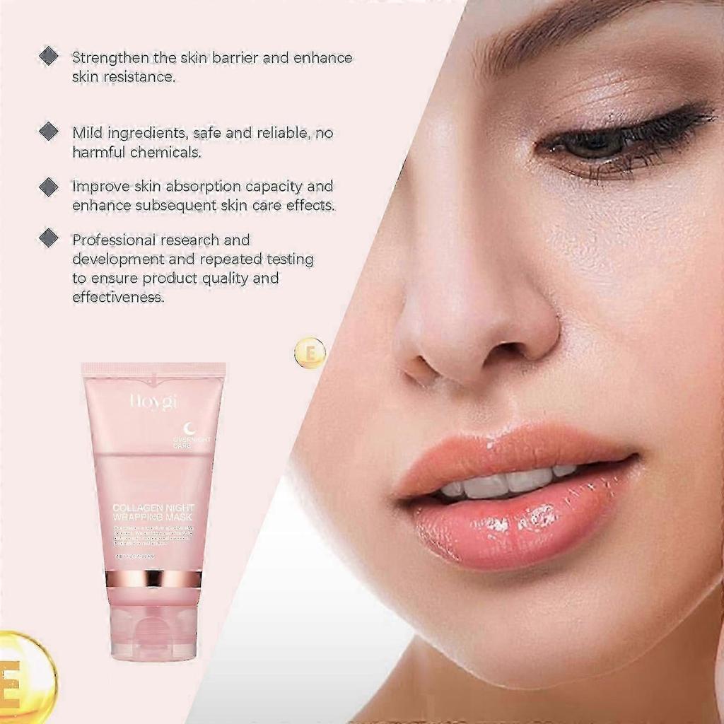 New model 75g Collagen Night Peel Off Mask  Hydrating & Firming Skincare pure Sensitive application