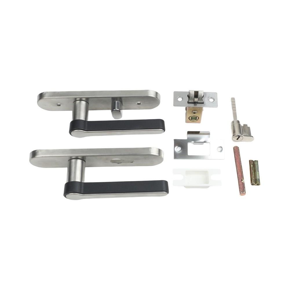Security Focused Bathroom Door Lock Stainless Steel Construction for Longevity