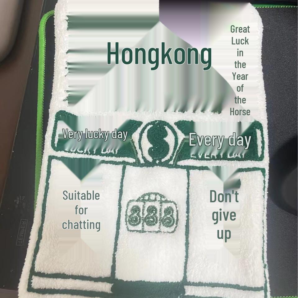 Hong Kong Style Quick-Dry Cartoon Bus Taxi Coral Fleece Hand Towel