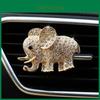 Cute Elephant Crystal Car Air Conditioner Vent Clip Fragrance