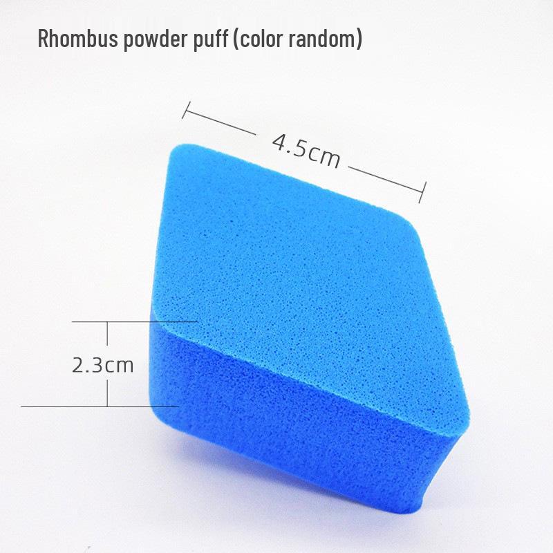 Diamond-Shaped Makeup Sponge Puff for Foundation and Loose Powder No