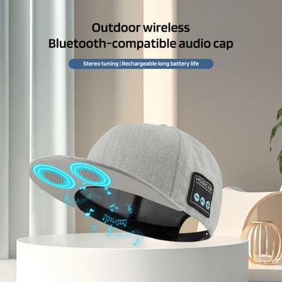 Smart Speakerphone Cap with Bluetooth Compatible Speaker Wireless Rechargeable Outdoor Sport Baseball Cap Sun Hat