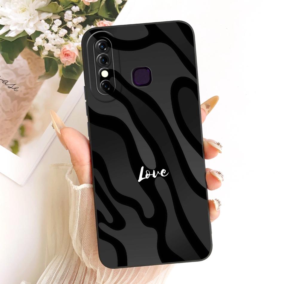 For Infinix Hot 8 / Hot 8 Lite X650 X650C X650B X650D Fashion Dusk Beach Painting Phone Case Shockproof Soft Silicone Bumpers