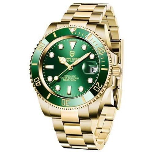 

Pagani Design Men s Watch, Made in Japan, Seiko NH35 Movement, Submariner Diver s Automatic Mechanical Case with Water Resistant Ceramic Bezel, Stainl