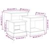 VidaXL Nesting Tables 3 Pcs Sonoma Grey Engineered Wood 816494