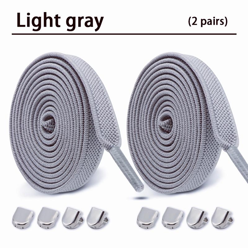 2Pair Elastic Laces Sneakers Tennis Shoelaces without ties Kids Adult No Tie Shoe laces 8mm Flat Shoelace Shoes Accessories