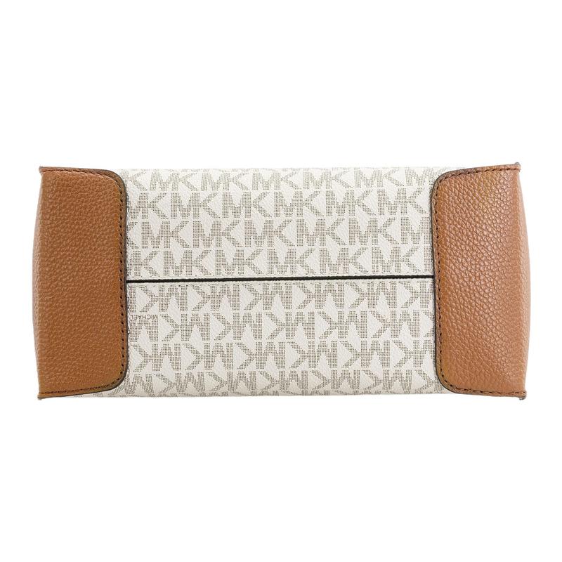 Michael Kors Handtas Klassiek retro oude bloemenprint forenzen letters, kunstleer, accordeontas, handtas, schoudertas, middelgroot, dames