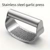 Stainless Steel Garlic Press Manual Garlic Crusher Ergonomic Handle Kitchen Tool for Easy Garlic Mincing Cooking Essentials