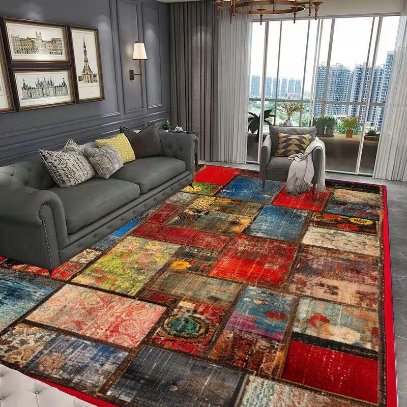 Nordisch Geometrisch Modern Raumdekor Großer Flächenteppich für Wohnzimmer Luxuslounge Eingang Matte Heimdekorationen Schlafzimmerteppiche