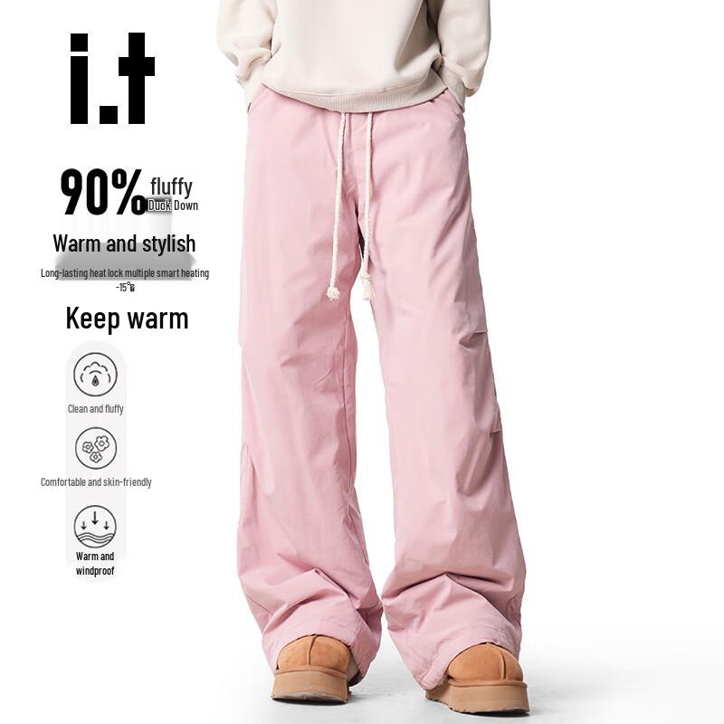 :CHOCOOLATEit Unisex Loose Fit 90% White Duck Down Ski Pants