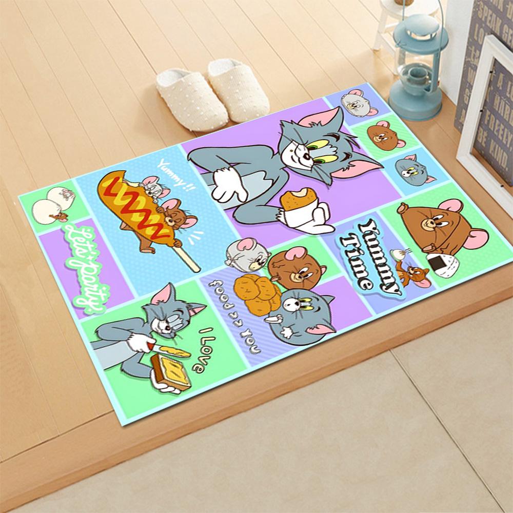 Tom And Jerry Party rug for living rooms, bedrooms, home décor, and as gifts.