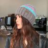 Knitted Warm Hat Ladies Pullover Ear Protector Confinement Windproof Hat Outdoor Cycling Sports Wool Hat Tide