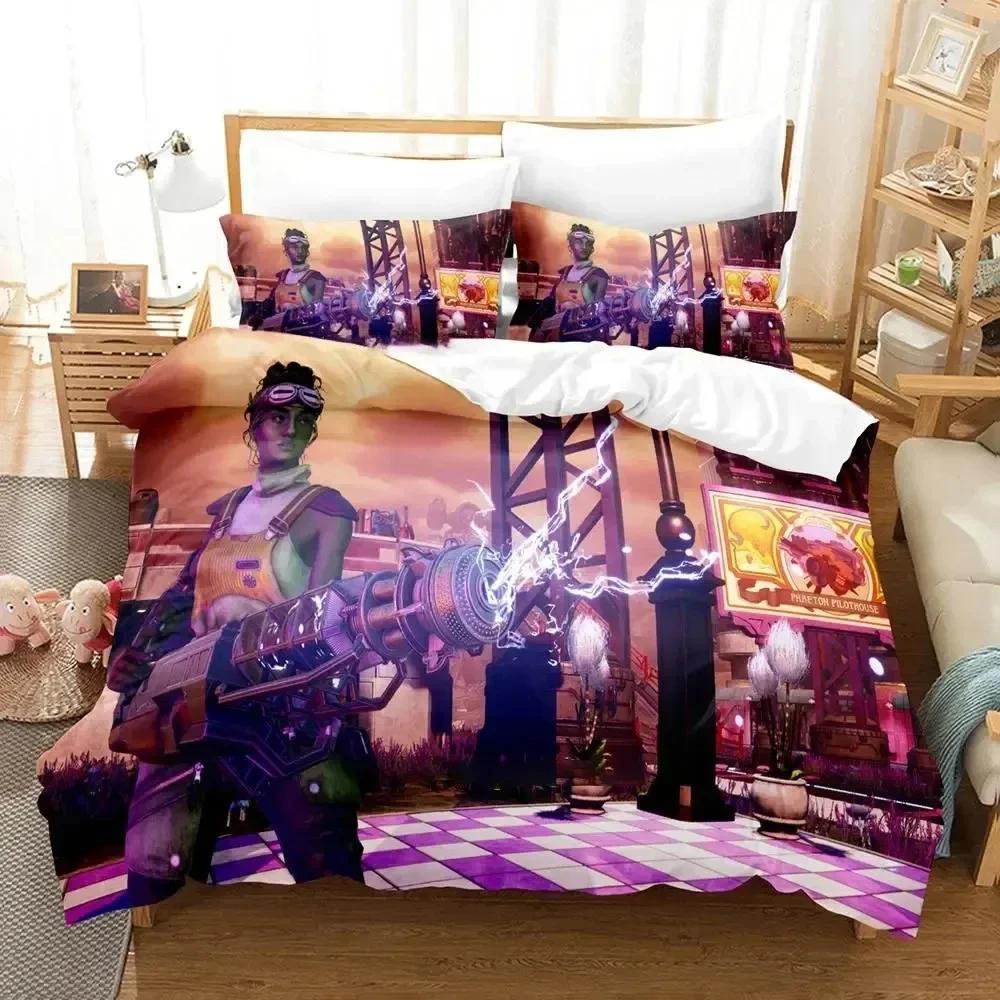 3D Print Game Outer Worlds Printed Bed Set Duvet Cover Pillowcase Bedding Set Bed Linen Sheet Quilt Cover Full Queen King Size
